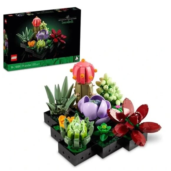 Lego Botanical Collection Succulents Set 10309 Plant Display Complete *READ - Picture 1 of 7